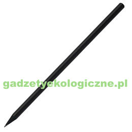 Ołówek czarne drewno, czarny, zatemperowany, bez gumki